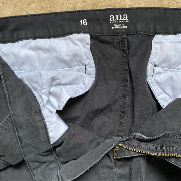 Women's 16 a.n.a Black Soft Black Dress Pants - Picture 5 of 8